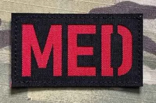 Action LaserCut Patch - MED - Medium - Black - nášivka