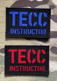 Action LaserCut Patch - TECC - Instructor - Small - Black - nášivka