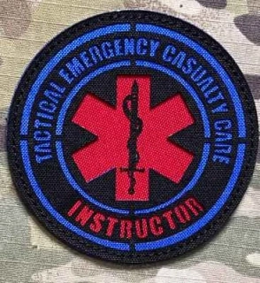 Action LaserCut Patch - TECC - Tactical Emergency Casualty Care - Instructor - Multicam - nášivka