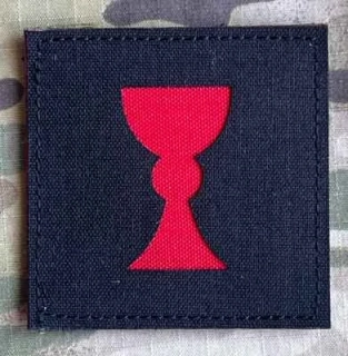 Action LaserCut Patch - Kalich - Large - Black - nášivka
