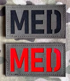 Action LaserCut Patch - MED - Medium - Ranger Green - nášivka