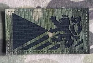 Action LaserCut Patch - Czech Flag - Czech Lion - Medium - Multicam Tropic - nášivka