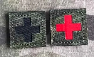Action LaserCut Patch - Red Cross - Small - Multicam Tropic - nášivka