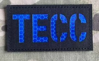 Action LaserCut Patch - TECC - Medium - Black - nášivka