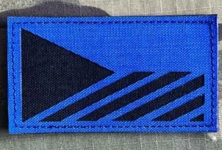 Action LaserCut Patch - Czech Flag - Medium - Blue - nášivka