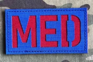 Action LaserCut Patch - MED - Medium - Bleu - nášivka