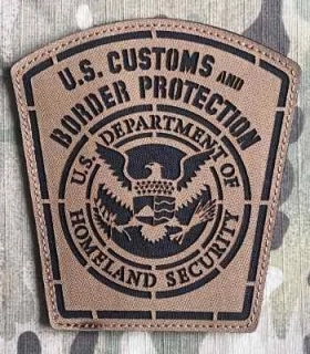 Action LaserCut Patch - US. Customs and Border Protection - Coyote Brown - nášivka