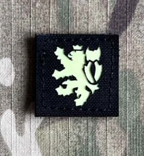 Action LaserCut Patch - Czech Lion - Small - Black - nášivka