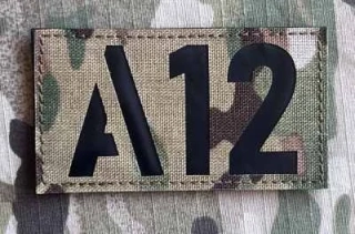 Action LaserCut Patch - Call Sign 90x50 Custom Made - Multicam - nášivka