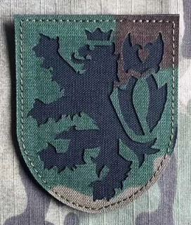 Action LaserCut Patch - Czech Coat of Arms - Large - Woodland - nášivka
