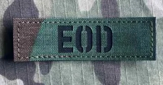 Action LaserCut Patch - EOD Tape - 90x27 - Woodland - nášivka