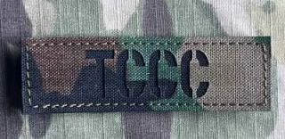 Action LaserCut Patch - TCCC Tape - 90x27 - Woodland - nášivka