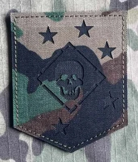Action LaserCut Patch - USMC Marine Raiders - Woodland - nášivka