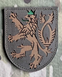 Action LaserCut Patch - Czech Coat of Arms - Large - Battle ver. - Ranger Green - nášivka