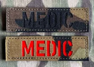 Action LaserCut Patch - MEDIC Tape - 90x27 - vz.95 - nášivka