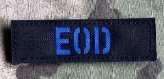 Action LaserCut Patch - EOD Tape - 90x27 - Black - nášivka