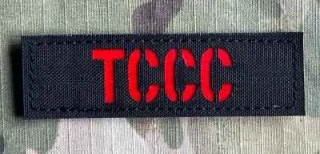 Action LaserCut Patch - TCCC Tape - 90x27 - Black - nášivka