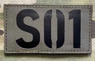 Action LaserCut Patch - Call Sign 90x50 Custom Made - Ranger Green - nášivka
