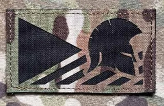 Action LaserCut Patch - Czech Flag - Spartan - Medium - Multicam - nášivka