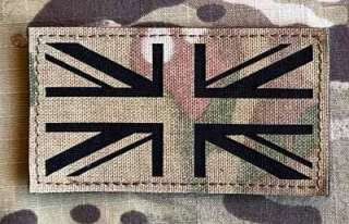 Action LaserCut Patch - UK Flag - Medium - Multicam - nášivka