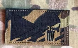 Action LaserCut Patch - Czech Flag - Punisher - Medium - vz.95 - nášivka
