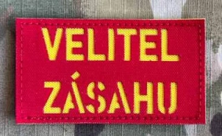 Action LaserCut Patch - VELITEL ZÁSAHU - Medium - Red - nášivka
