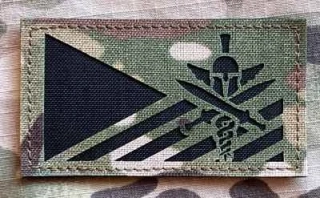Action LaserCut Patch - Czech Flag - Paramedic - Spartan - Medium - Multicam - nášivka