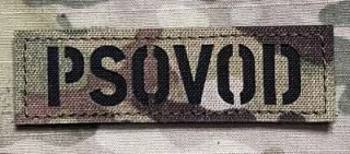 Action LaserCut Patch - PSOVOD Tape - 90x27 - Multicam - nášivka