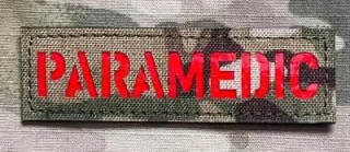 Action LaserCut Patch - PARAMEDIC Tape - 90x27 - Multicam - nášivka