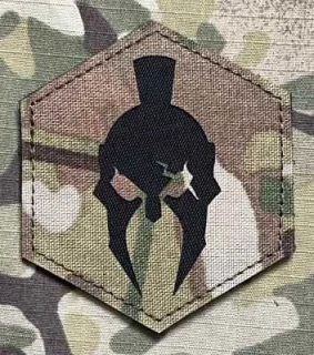 Action LaserCut Patch - Hexagon - Large - Gladiator - Multicam - nášivka
