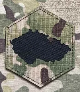 Action LaserCut Patch - Hexagon - Large - Czech Republic - Multicam - nášivka