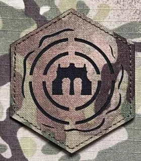 Action LaserCut Patch - Hexagon - Large - Prazdroj - Multicam - nášivka