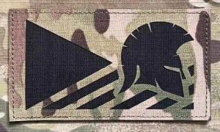 Action LaserCut Patch - Czech Flag - Spartan - Large - Multicam - nášivka