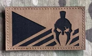 Action LaserCut Patch - Czech Flag - Gladiator - Medium - Coyote Brown - nášivka