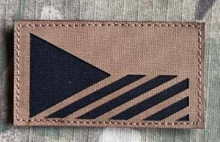 Action LaserCut Patch - Czech Flag - Medium - Coyote Brown - nášivka