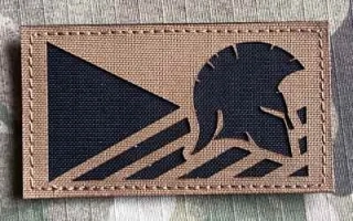 Action LaserCut Patch - Czech Flag - Spartan - Medium - Coyote Brown - nášivka