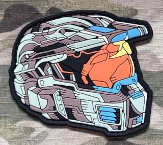 NoName Halo Master Chief Helmet PVC Patch - nášivka