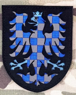 Action LaserCut Patch - Moravská Orlice - Large - Blue Line - Black - nášivka