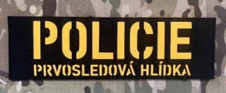 Action LaserCut Patch - POLICIE - Prvosledová hlídka Tape - 250x75 - Black - nášivka