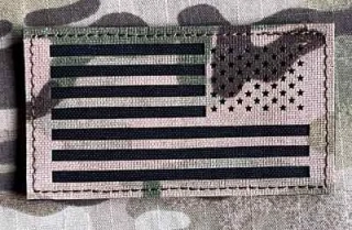 Action LaserCut Patch - USA Flag - Reversed - Medium - Multicam - nášivka
