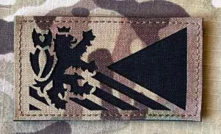 Action LaserCut Patch - Czech Flag - Czech Lion - Reversed - Medium - Multicam
