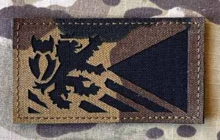 Action LaserCut Patch - Czech Flag - Czech Lion - Reversed - Medium - vz.95 - nášivka