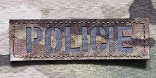 Action LaserCut Patch - POLICIE Tape - 90x27 - Multicam - nášivka