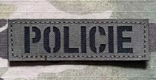 Action LaserCut Patch - POLICIE Tape - 90x27 - Ranger Green - nášivka