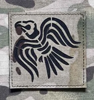 Action LaserCut Patch - Viking Raven - Large - Multicam - nášivka