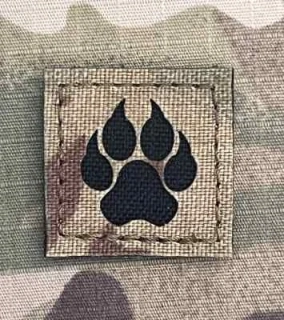 Action LaserCut Patch - Dog Paw - Small - Multicam - nášivka