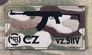 Action LaserCut Patch - Weapons Series - CZ SA vz.58V - Medium - Multicam - nášivka