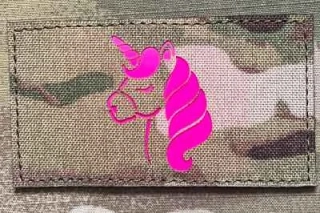 Action LaserCut Patch - Unicorn Flag - Medium - Multicam - nášivka