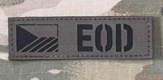 Action LaserCut Patch - EOD CZ Flag Tape - 90x27 - Ranger Green - nášivka