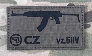 Action LaserCut Patch - Weapons Series - CZ SA vz.58V - Medium - Ranger Green - nášivka